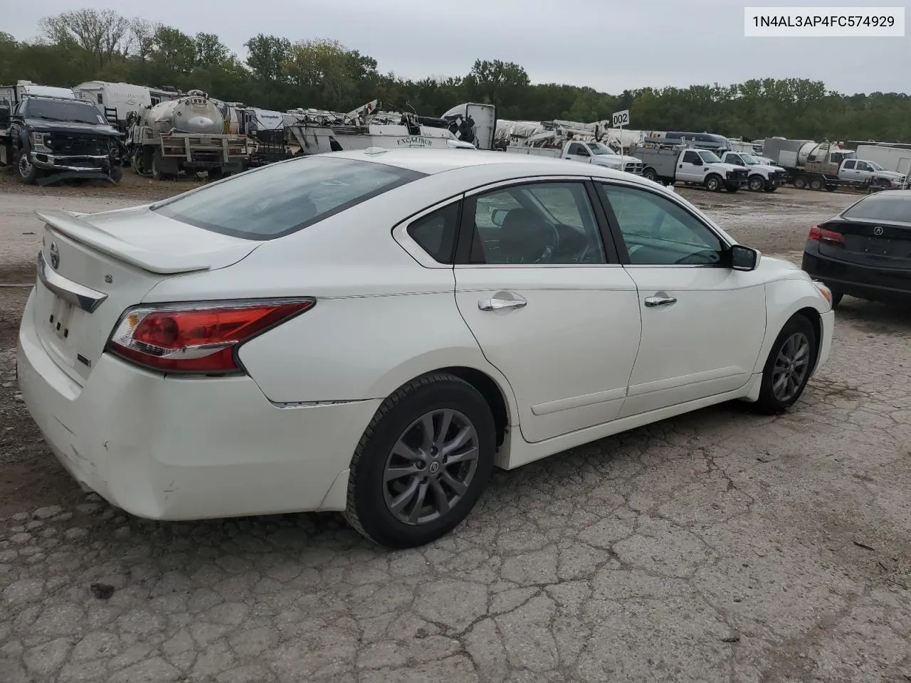 2015 Nissan Altima 2.5 VIN: 1N4AL3AP4FC574929 Lot: 72839464