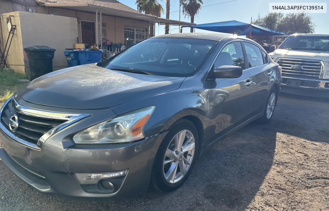 2015 Nissan Altima 2.5 VIN: 1N4AL3AP3FC139514 Lot: 73251484