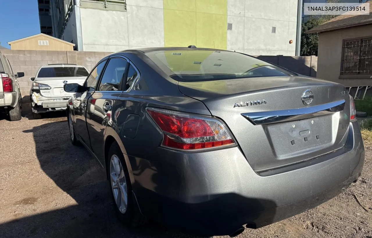 2015 Nissan Altima 2.5 VIN: 1N4AL3AP3FC139514 Lot: 73251484