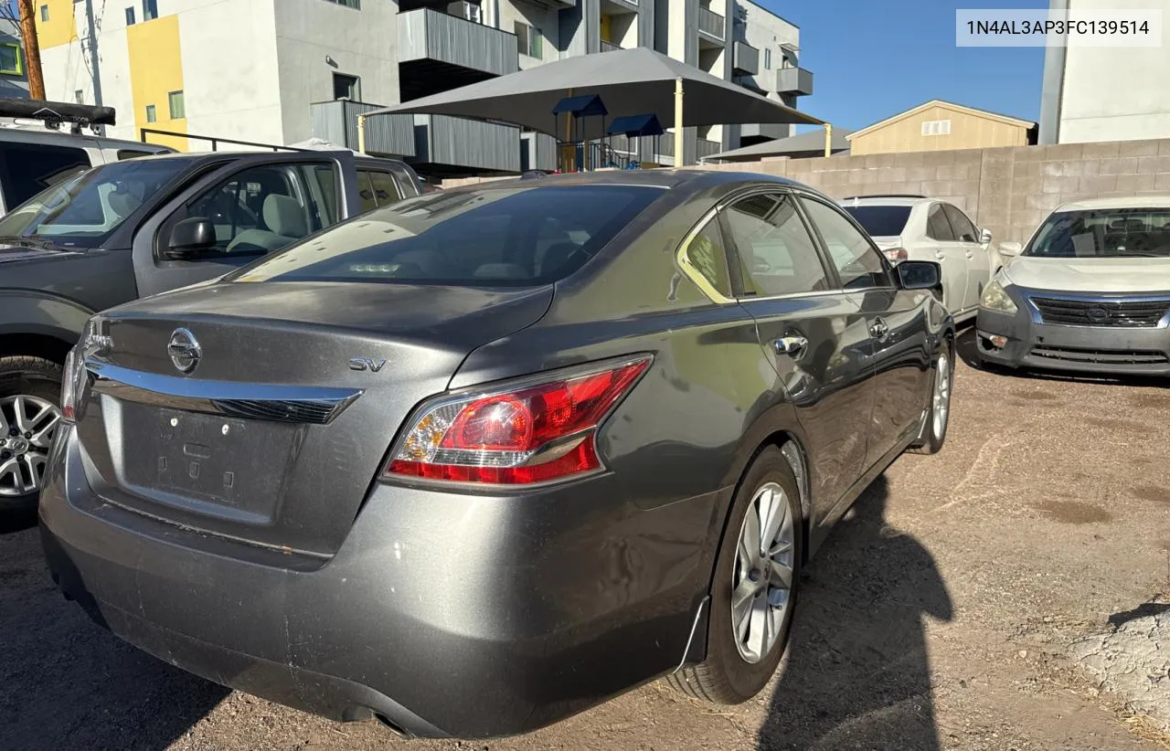 2015 Nissan Altima 2.5 VIN: 1N4AL3AP3FC139514 Lot: 73251484