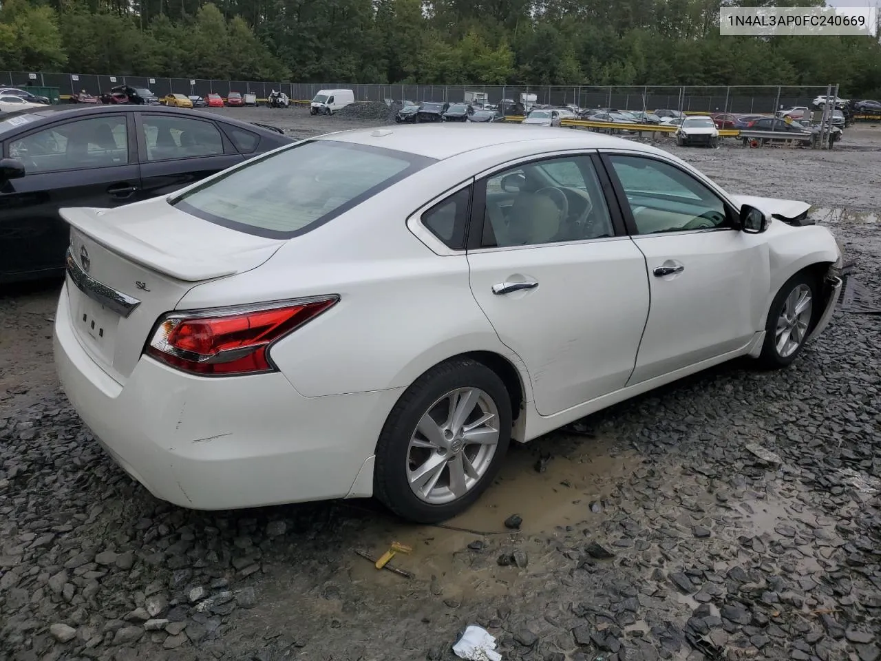 2015 Nissan Altima 2.5 VIN: 1N4AL3AP0FC240669 Lot: 73280024