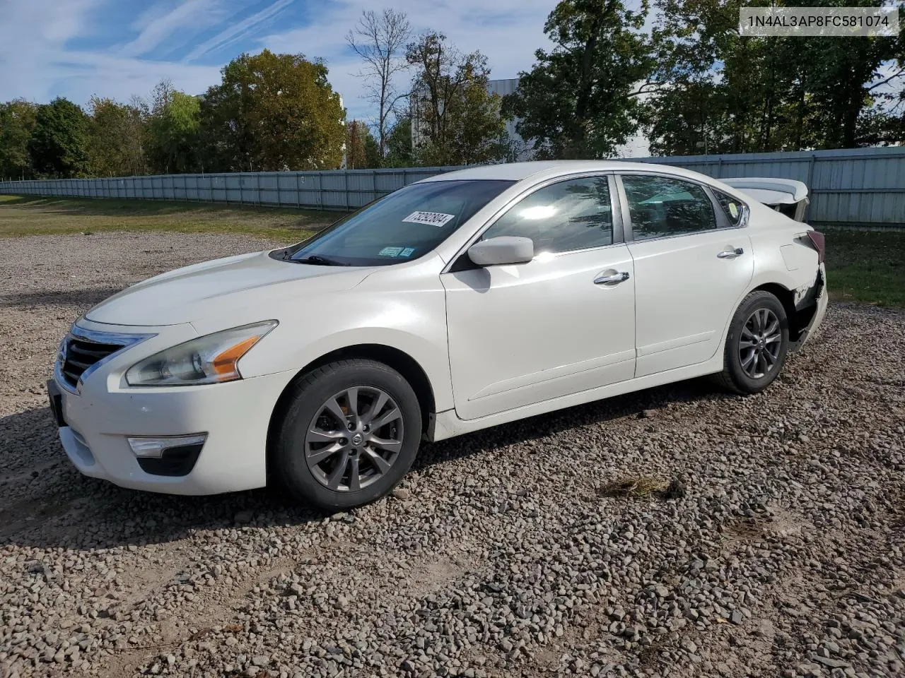 2015 Nissan Altima 2.5 VIN: 1N4AL3AP8FC581074 Lot: 73292804