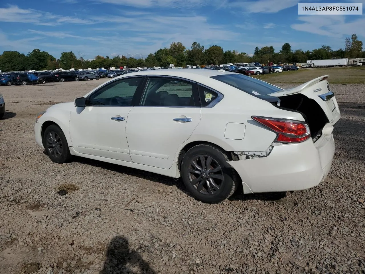 2015 Nissan Altima 2.5 VIN: 1N4AL3AP8FC581074 Lot: 73292804