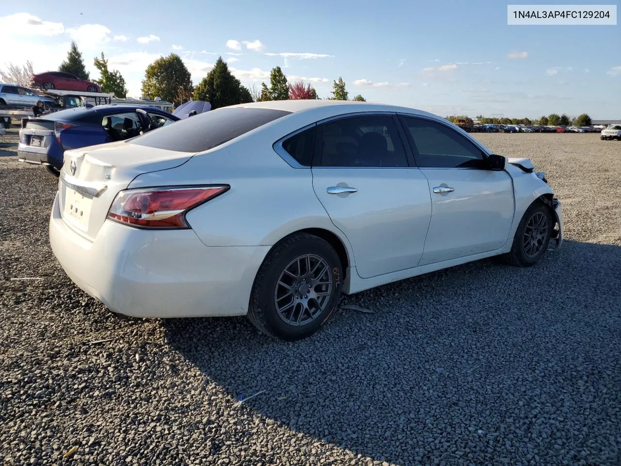 2015 Nissan Altima 2.5 VIN: 1N4AL3AP4FC129204 Lot: 73537424