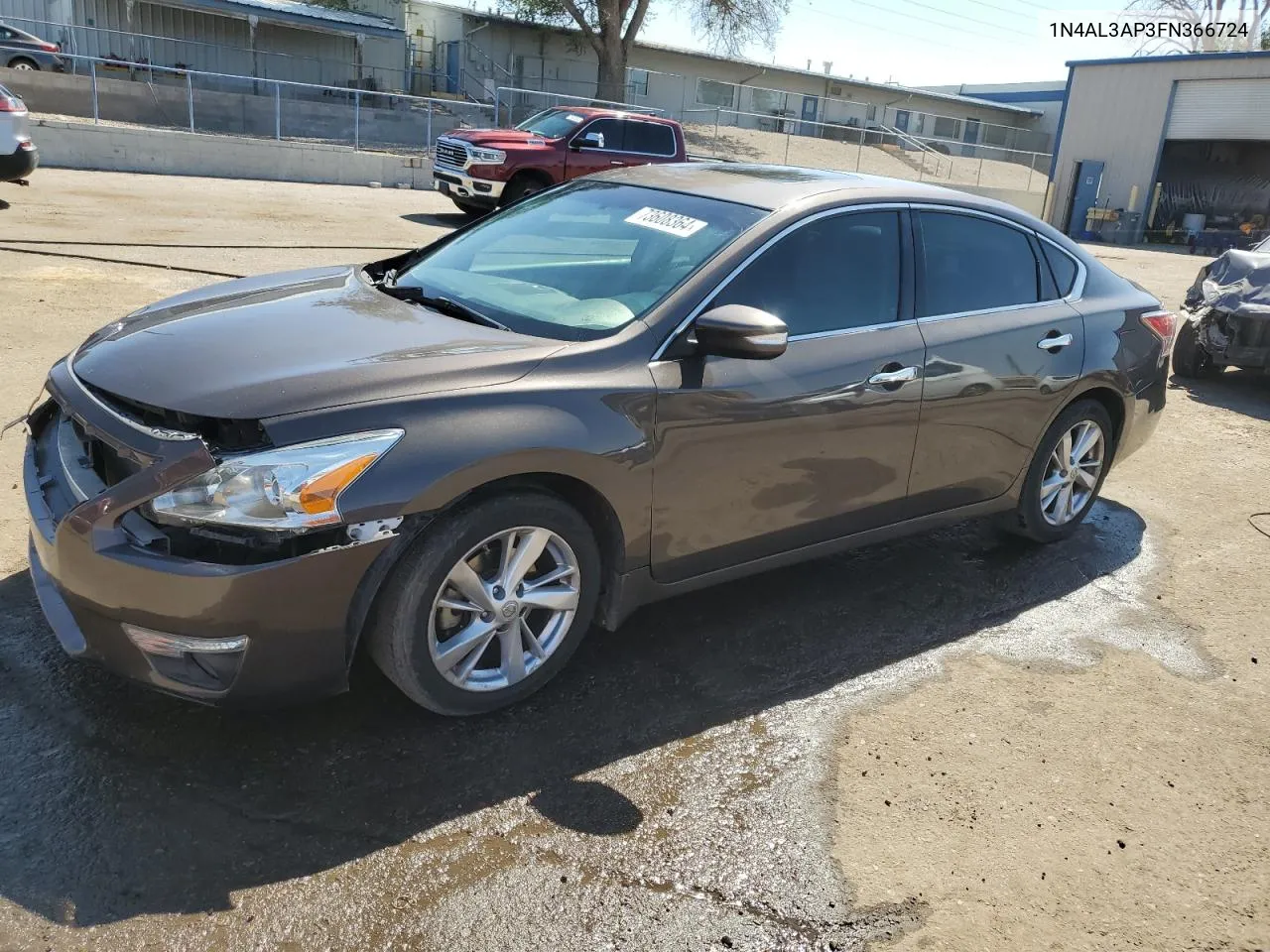 2015 Nissan Altima 2.5 VIN: 1N4AL3AP3FN366724 Lot: 73608364