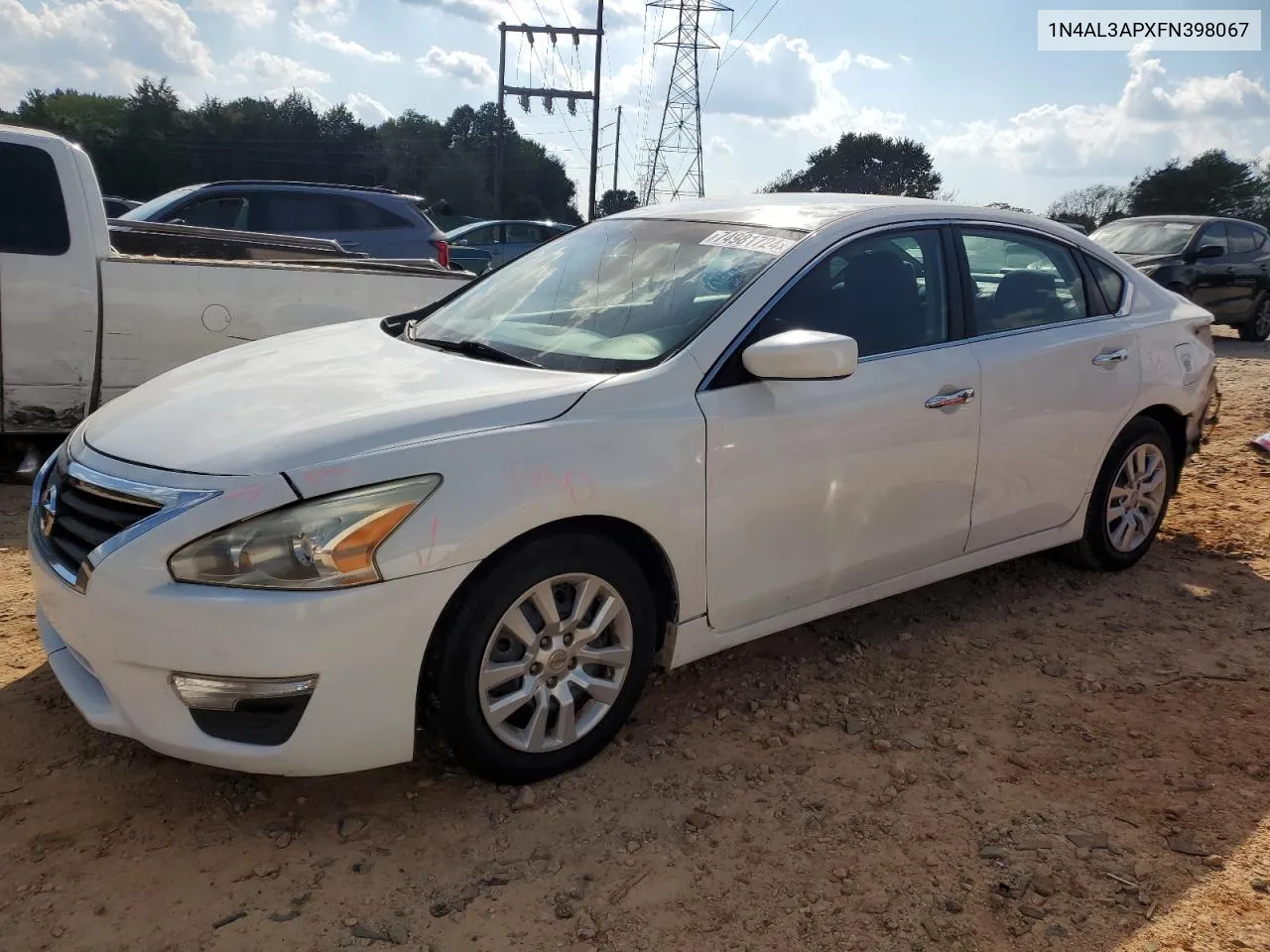 1N4AL3APXFN398067 2015 Nissan Altima 2.5