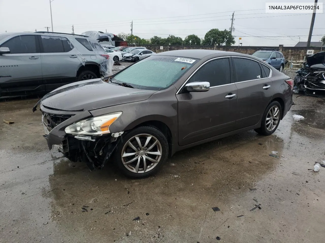 2015 Nissan Altima 2.5 VIN: 1N4AL3AP6FC109214 Lot: 75302474