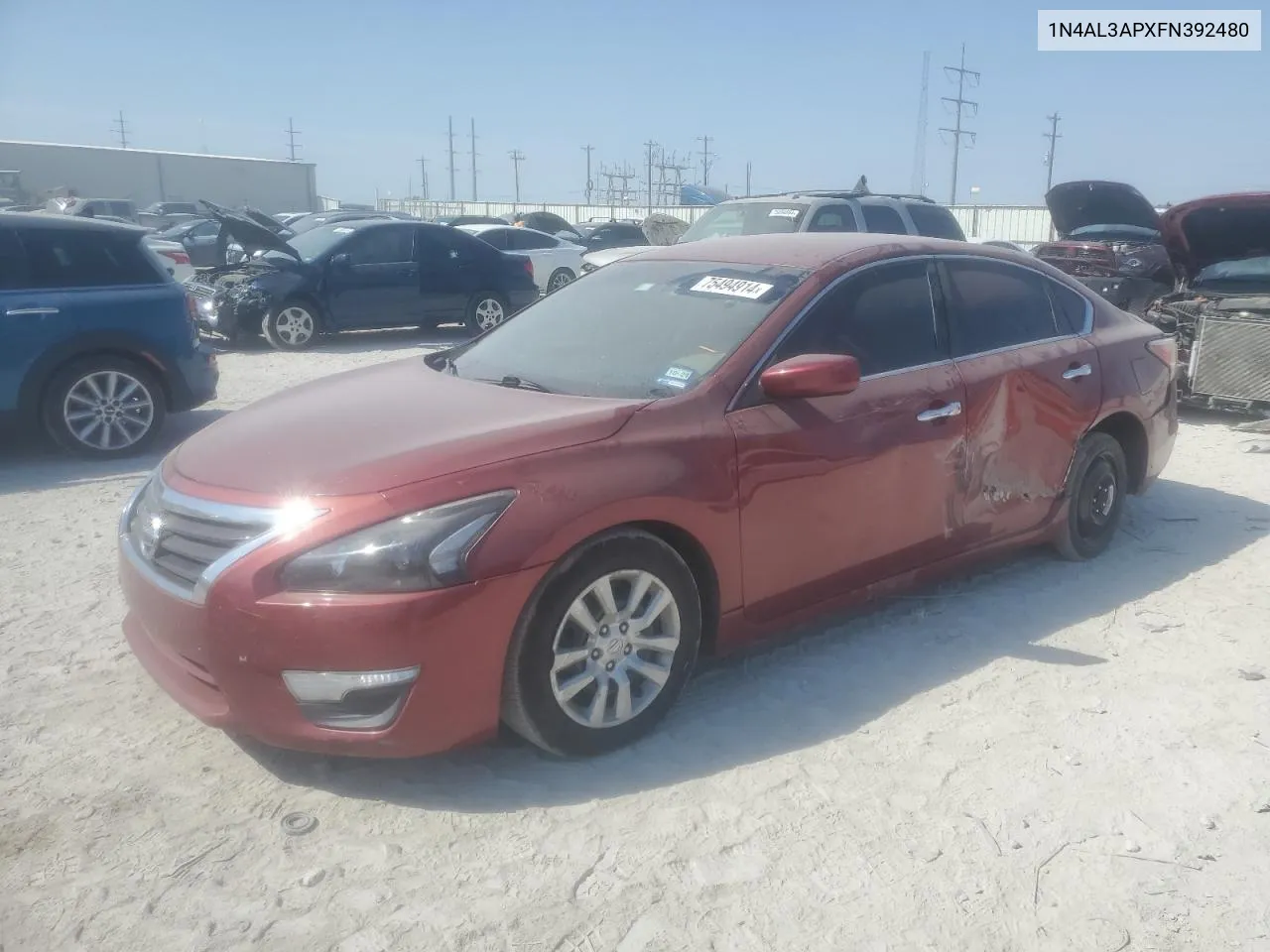 2015 Nissan Altima 2.5 VIN: 1N4AL3APXFN392480 Lot: 75494914