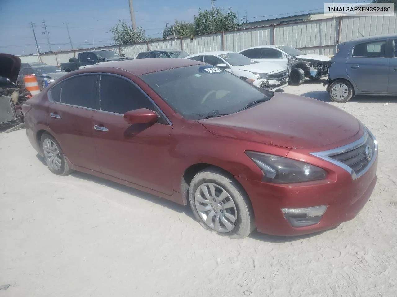 2015 Nissan Altima 2.5 VIN: 1N4AL3APXFN392480 Lot: 75494914