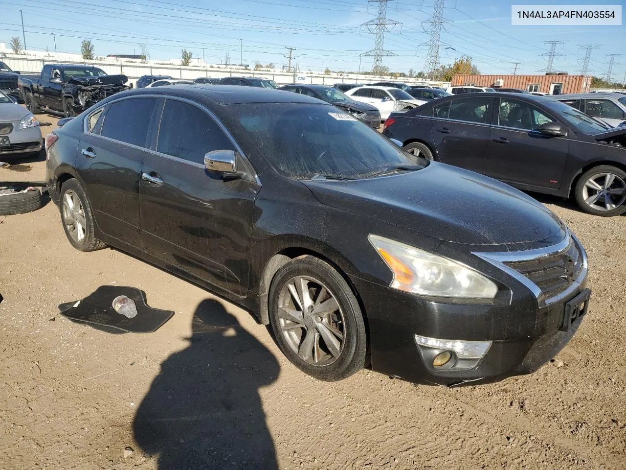 2015 Nissan Altima 2.5 VIN: 1N4AL3AP4FN403554 Lot: 75621544