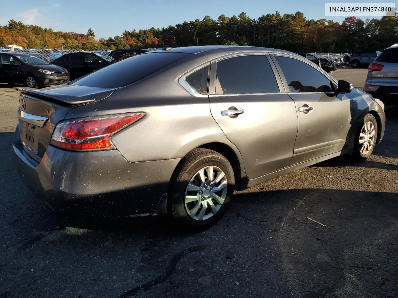 2015 Nissan Altima 2.5 VIN: 1N4AL3AP1FN374840 Lot: 76350144