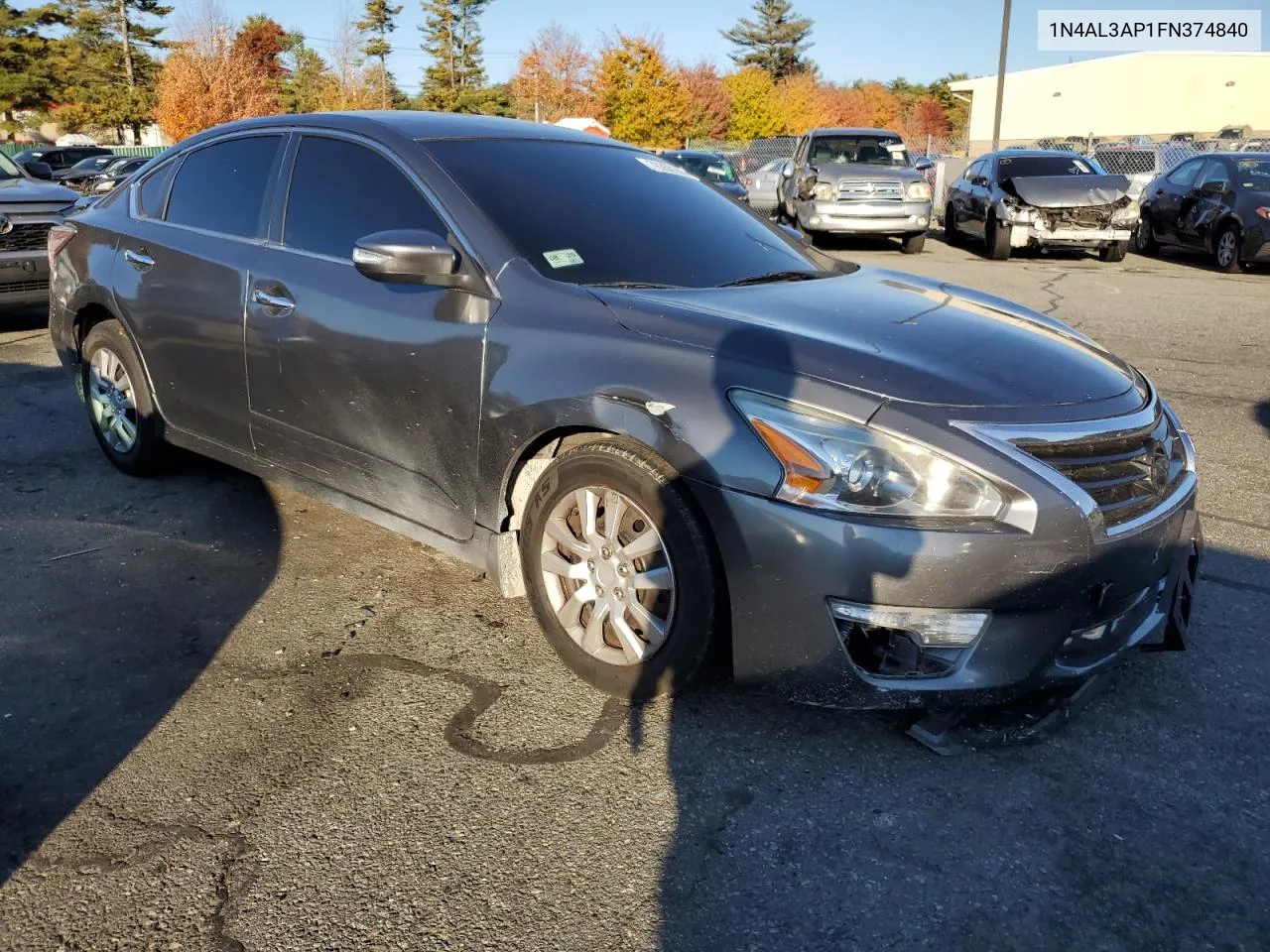 2015 Nissan Altima 2.5 VIN: 1N4AL3AP1FN374840 Lot: 76350144