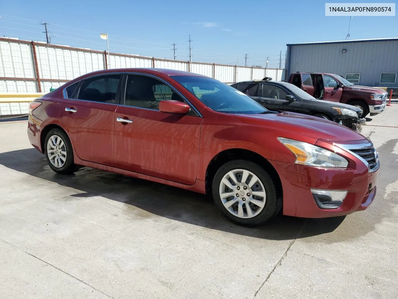 2015 Nissan Altima 2.5 VIN: 1N4AL3AP0FN890574 Lot: 76547464