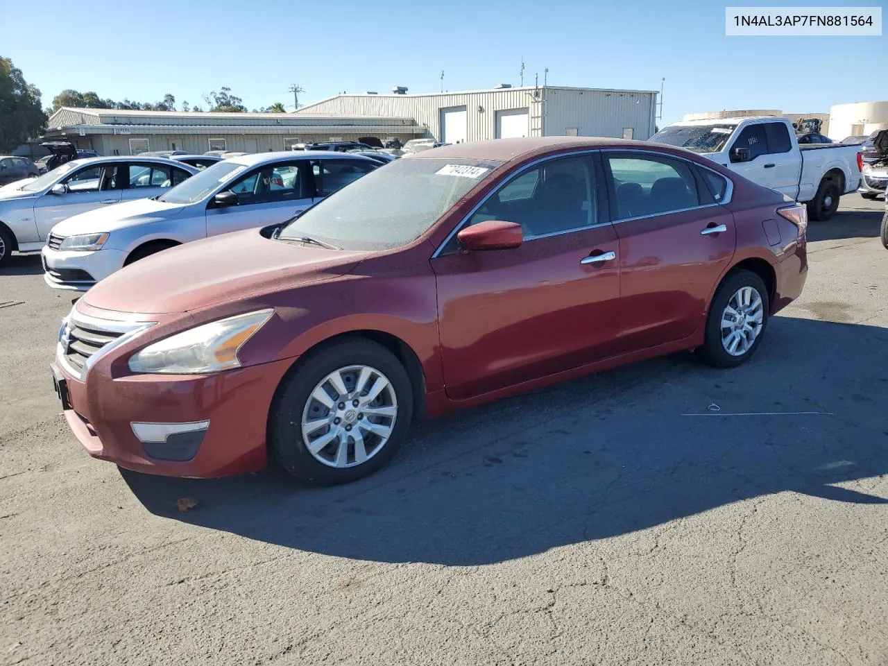 2015 Nissan Altima 2.5 VIN: 1N4AL3AP7FN881564 Lot: 77042314