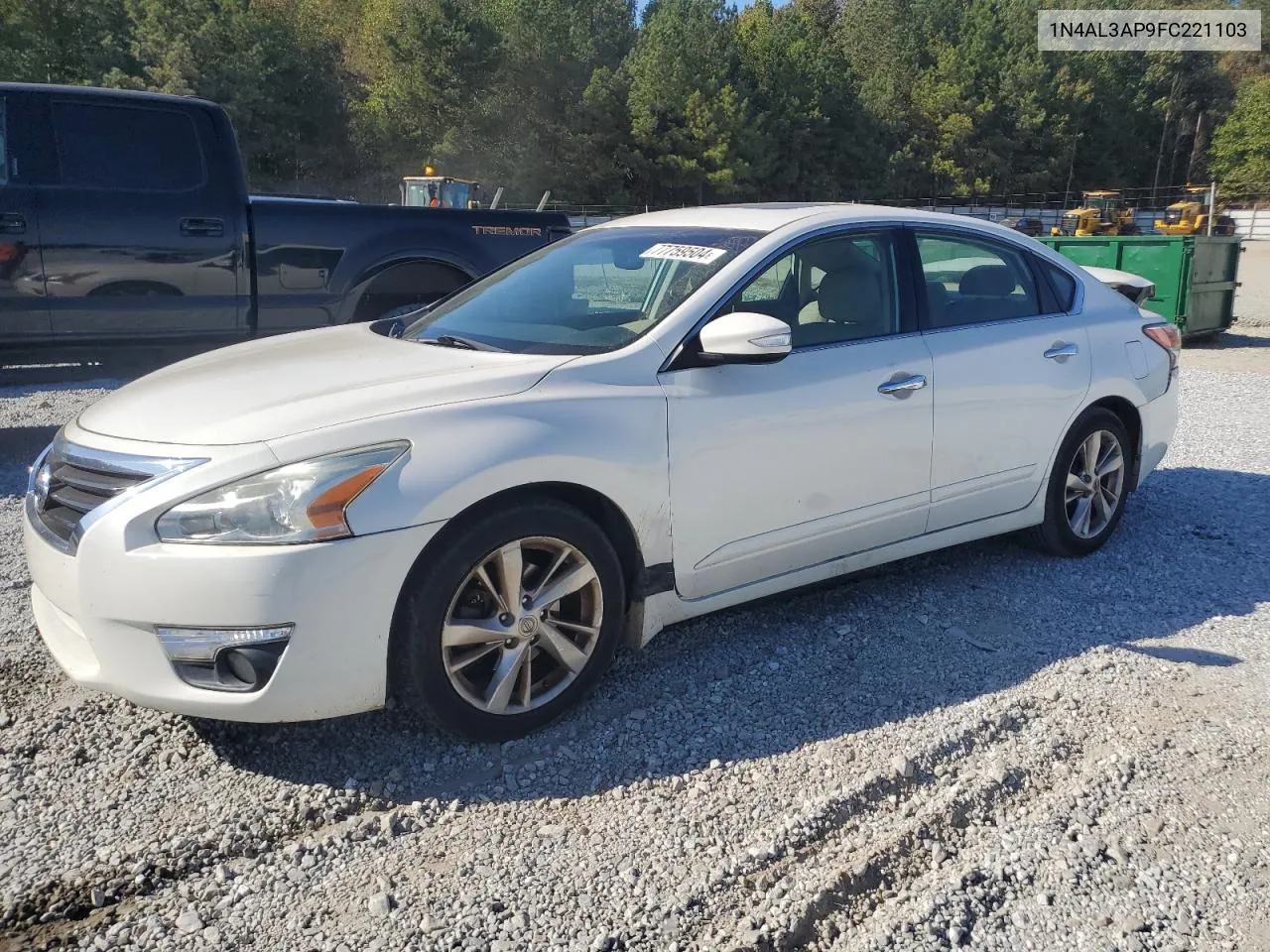 2015 Nissan Altima 2.5 VIN: 1N4AL3AP9FC221103 Lot: 77759504