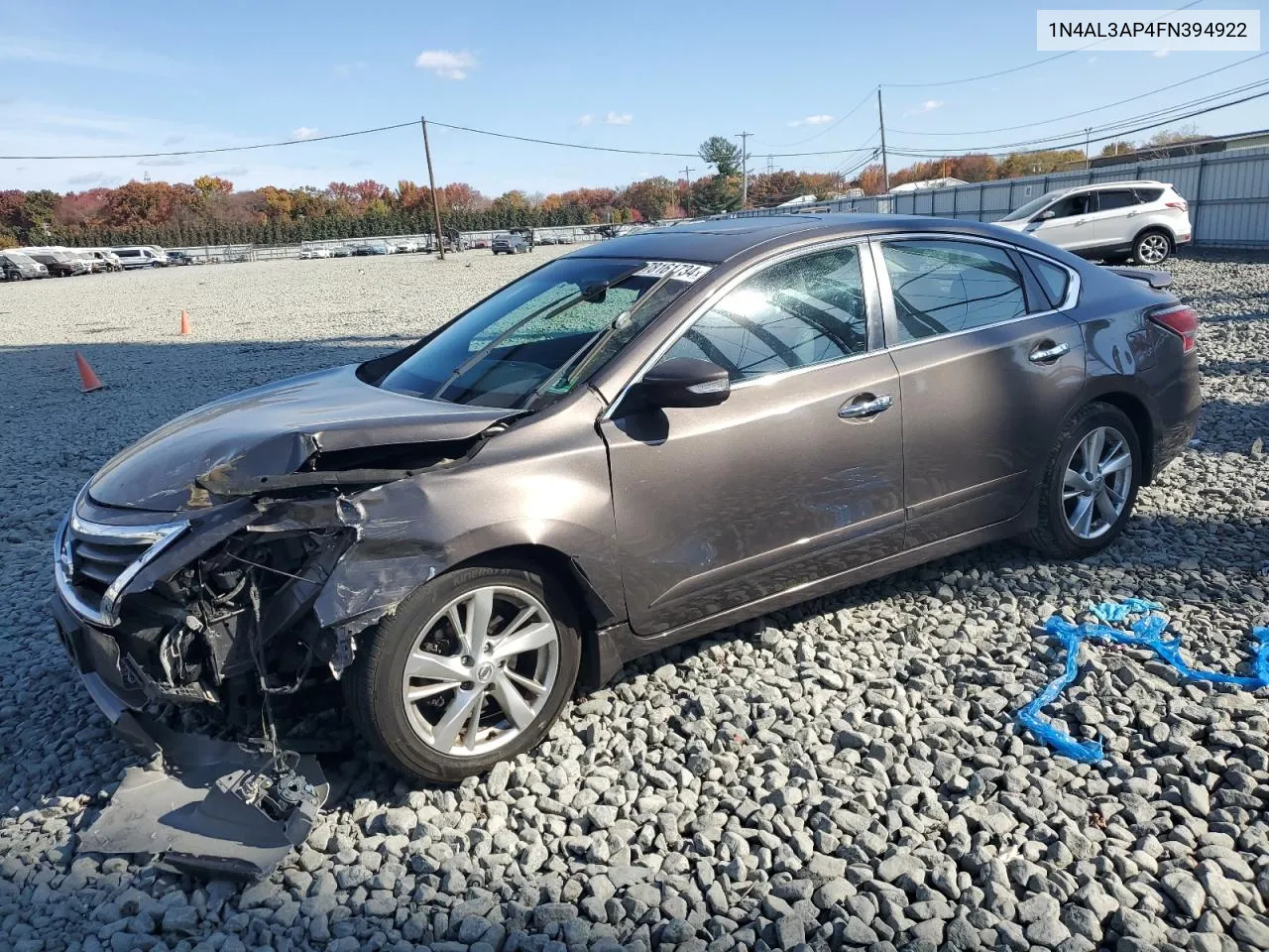 2015 Nissan Altima 2.5 VIN: 1N4AL3AP4FN394922 Lot: 78161734