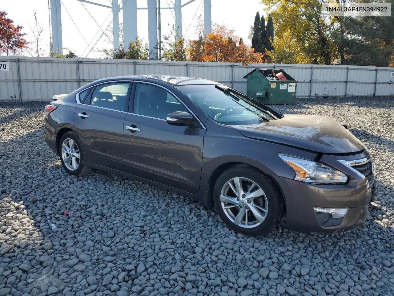 2015 Nissan Altima 2.5 VIN: 1N4AL3AP4FN394922 Lot: 78161734