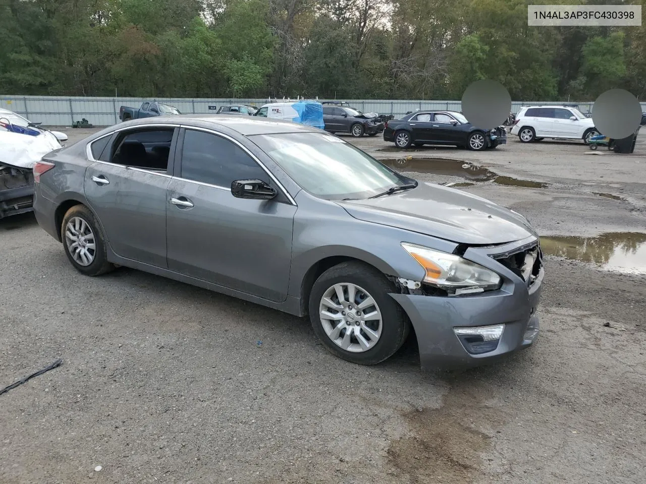 2015 Nissan Altima 2.5 VIN: 1N4AL3AP3FC430398 Lot: 79180604