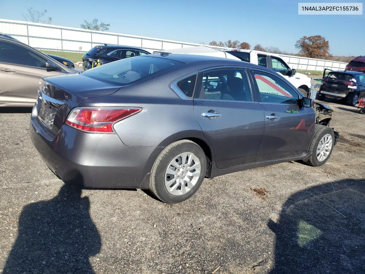 2015 Nissan Altima 2.5 VIN: 1N4AL3AP2FC155736 Lot: 80134714