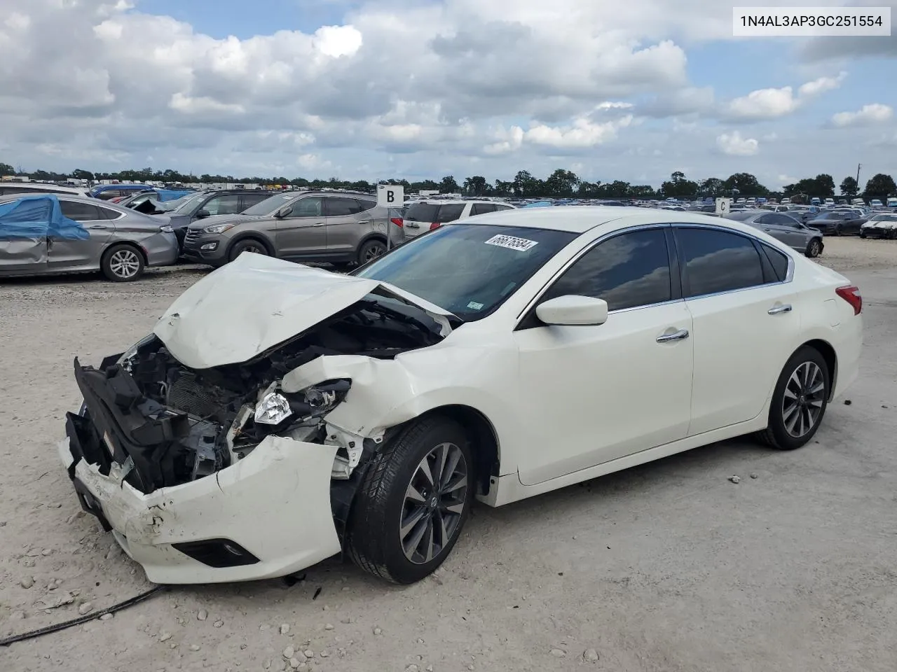 2016 Nissan Altima 2.5 VIN: 1N4AL3AP3GC251554 Lot: 66676584