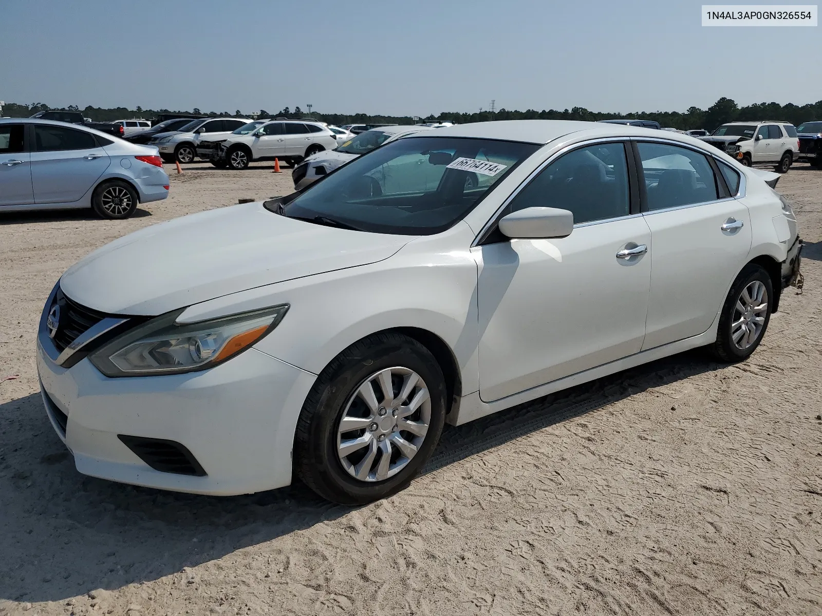 2016 Nissan Altima 2.5 VIN: 1N4AL3AP0GN326554 Lot: 66764114