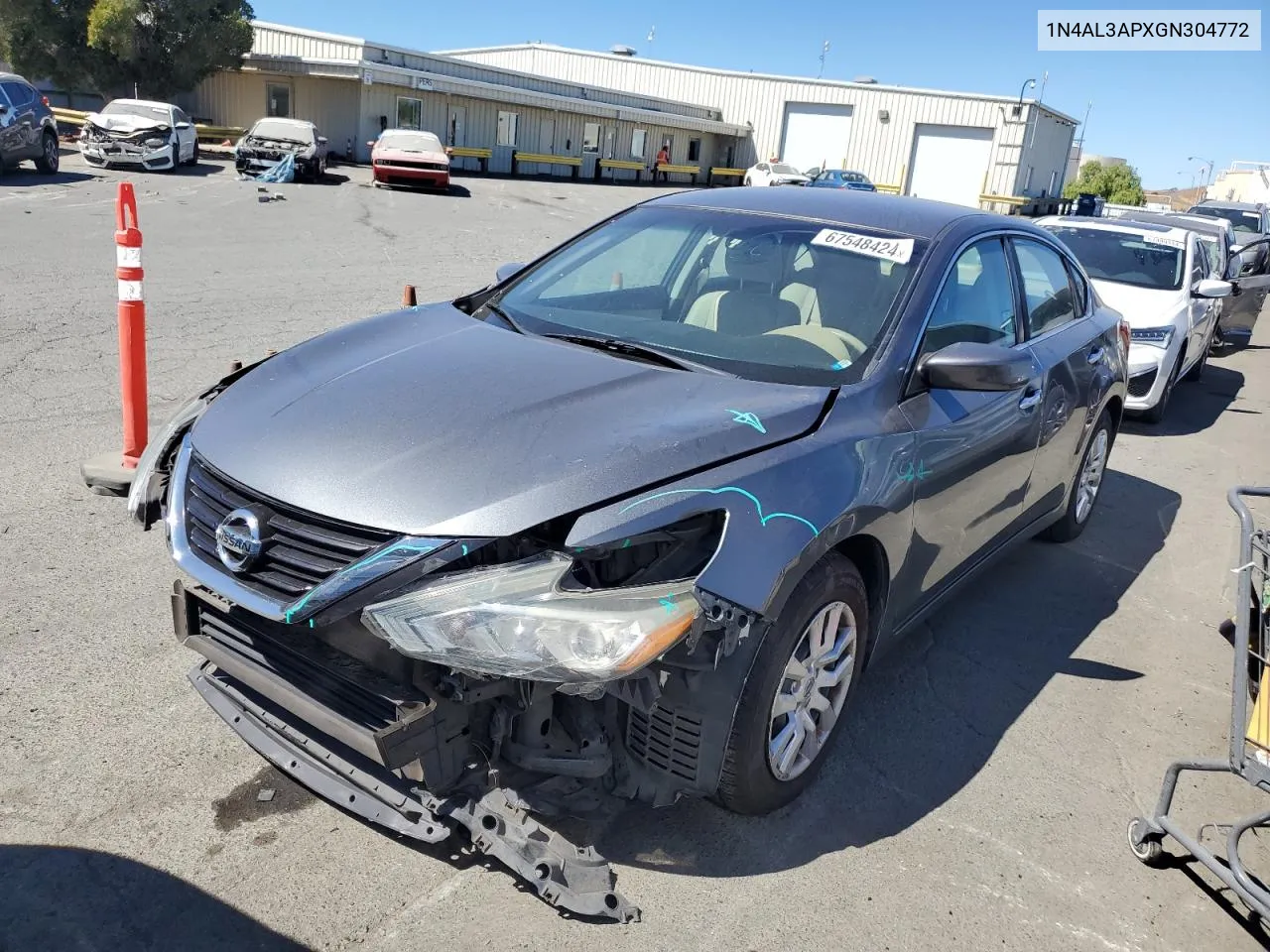 2016 Nissan Altima 2.5 VIN: 1N4AL3APXGN304772 Lot: 67548424