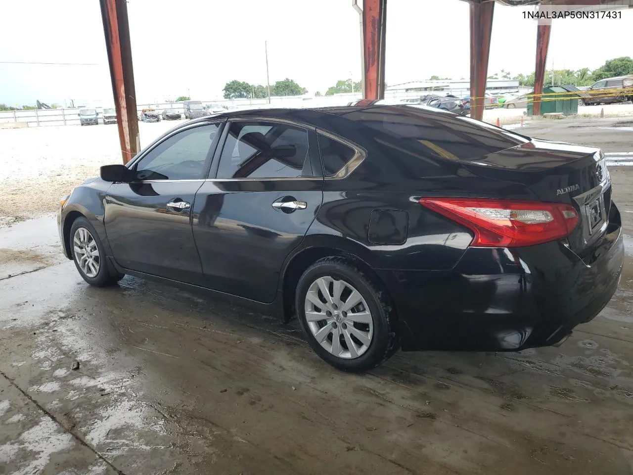 2016 Nissan Altima 2.5 VIN: 1N4AL3AP5GN317431 Lot: 68793964