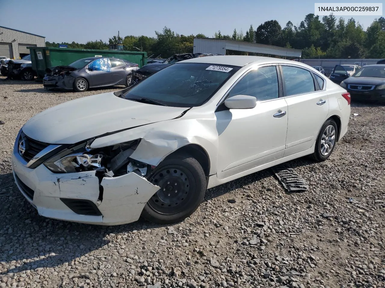 2016 Nissan Altima 2.5 VIN: 1N4AL3AP0GC259837 Lot: 71279354