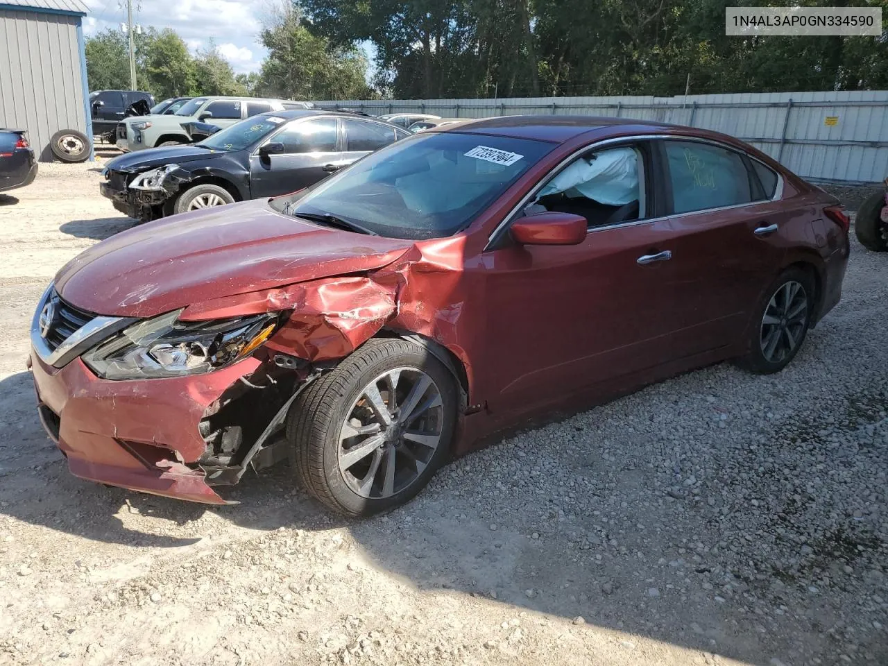 2016 Nissan Altima 2.5 VIN: 1N4AL3AP0GN334590 Lot: 72397904