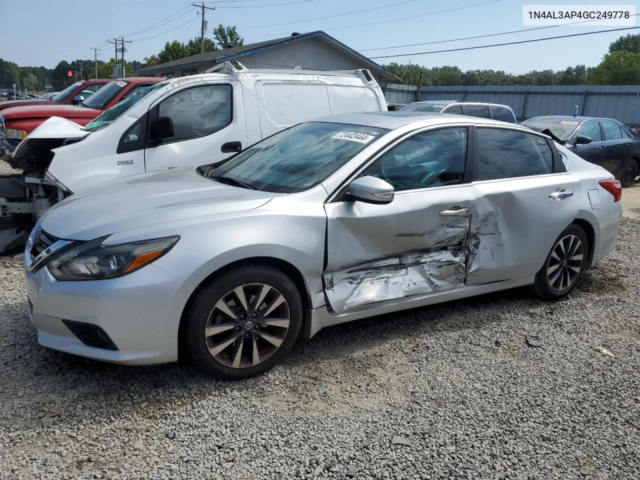 2016 Nissan Altima 2.5 VIN: 1N4AL3AP4GC249778 Lot: 72442444