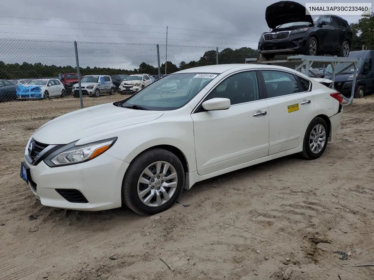 2016 Nissan Altima 2.5 VIN: 1N4AL3AP3GC233460 Lot: 72533134