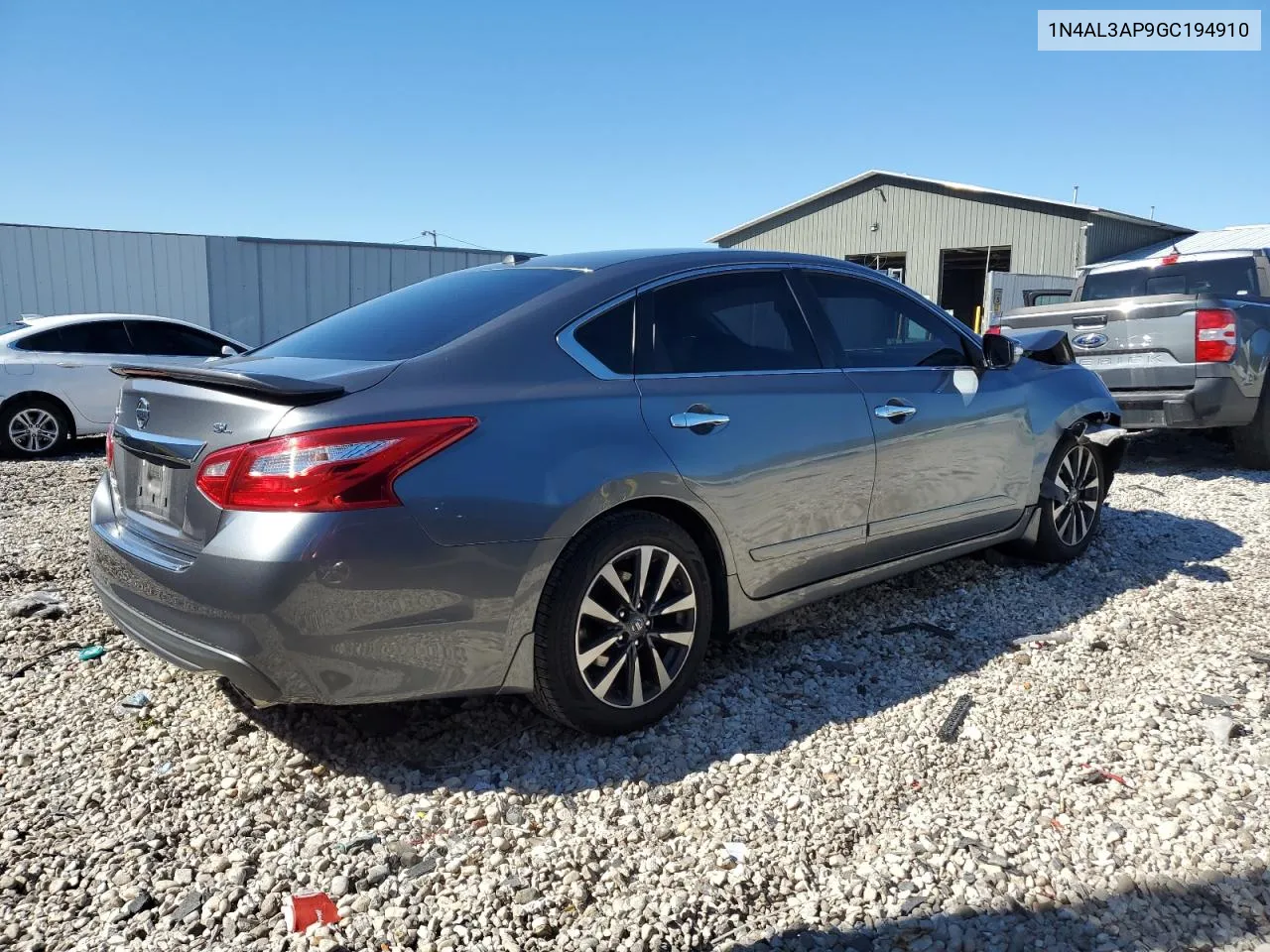 2016 Nissan Altima 2.5 VIN: 1N4AL3AP9GC194910 Lot: 72881084