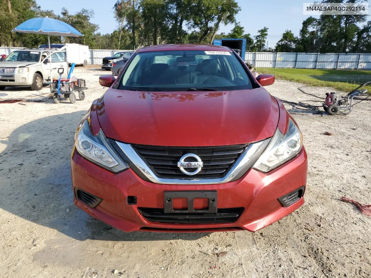 2016 Nissan Altima 2.5 VIN: 1N4AL3AP4GC292114 Lot: 76275334