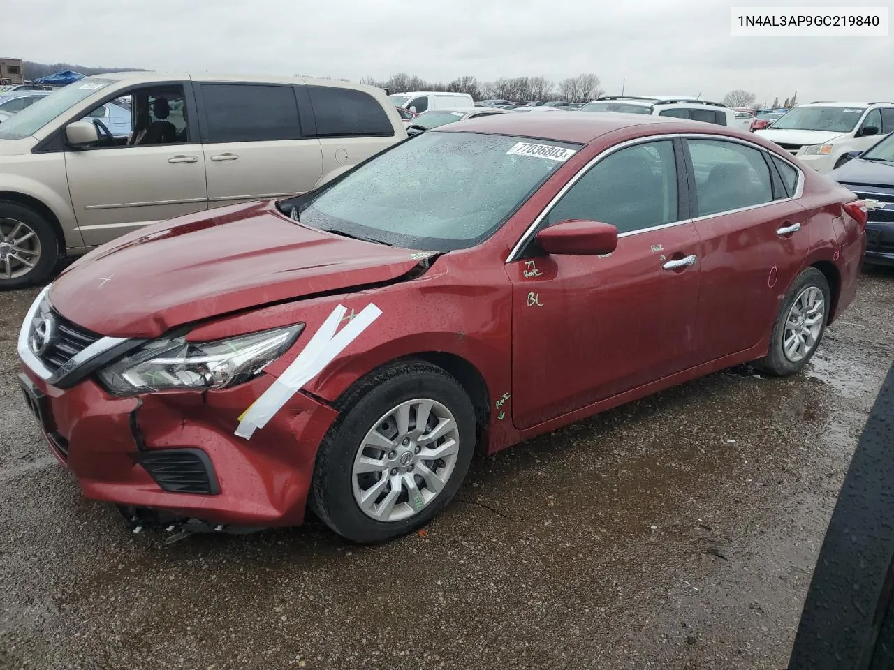 2016 Nissan Altima 2.5 VIN: 1N4AL3AP9GC219840 Lot: 77036803