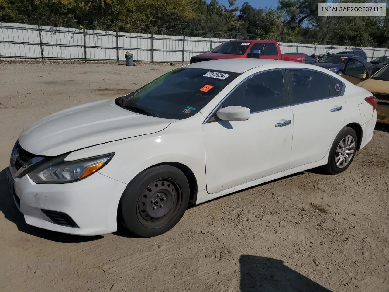 2016 Nissan Altima 2.5 VIN: 1N4AL3AP2GC237418 Lot: 77140034