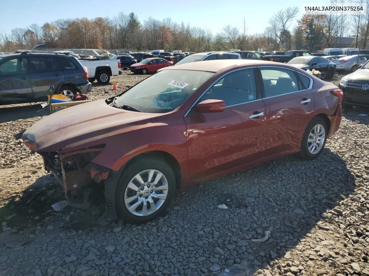 2016 Nissan Altima 2.5 VIN: 1N4AL3AP2GN375254 Lot: 78834594