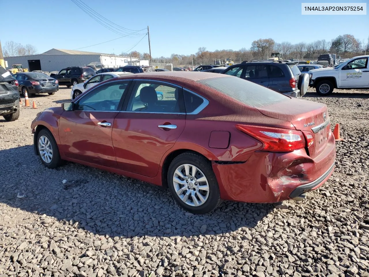 2016 Nissan Altima 2.5 VIN: 1N4AL3AP2GN375254 Lot: 78834594