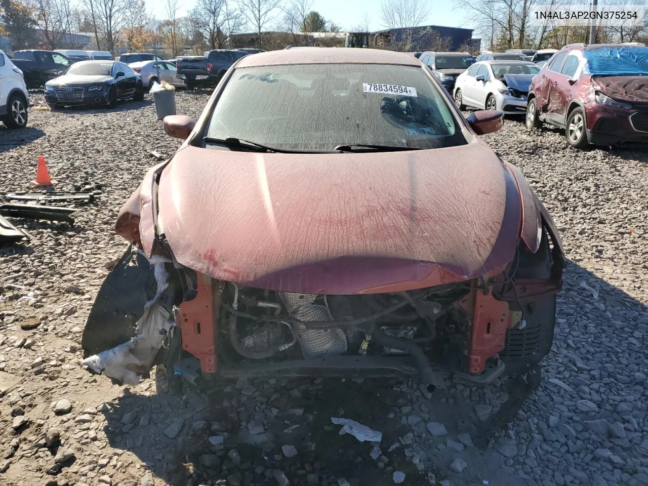 2016 Nissan Altima 2.5 VIN: 1N4AL3AP2GN375254 Lot: 78834594