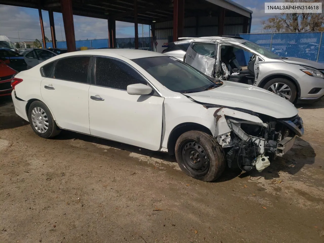 2017 Nissan Altima 2.5 VIN: 1N4AL3AP4HN314618 Lot: 40591024