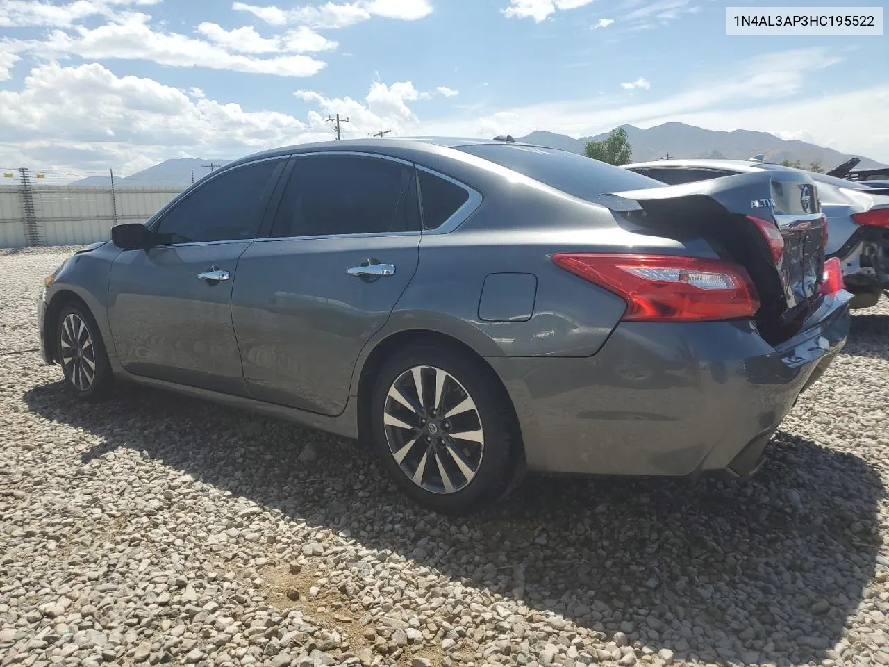 2017 Nissan Altima 2.5 VIN: 1N4AL3AP3HC195522 Lot: 58504244