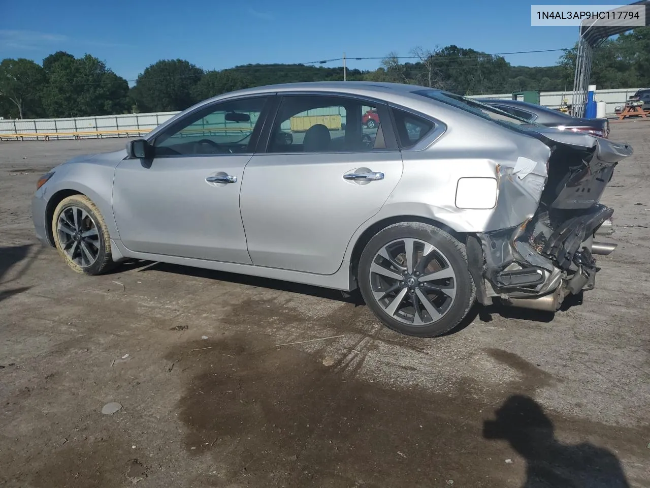 2017 Nissan Altima 2.5 VIN: 1N4AL3AP9HC117794 Lot: 61285374