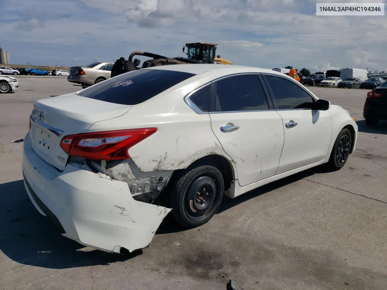 1N4AL3AP4HC194346 2017 Nissan Altima 2.5