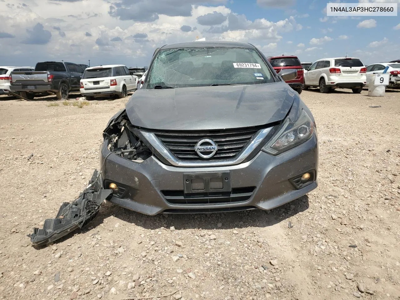 2017 Nissan Altima 2.5 VIN: 1N4AL3AP3HC278660 Lot: 69231794