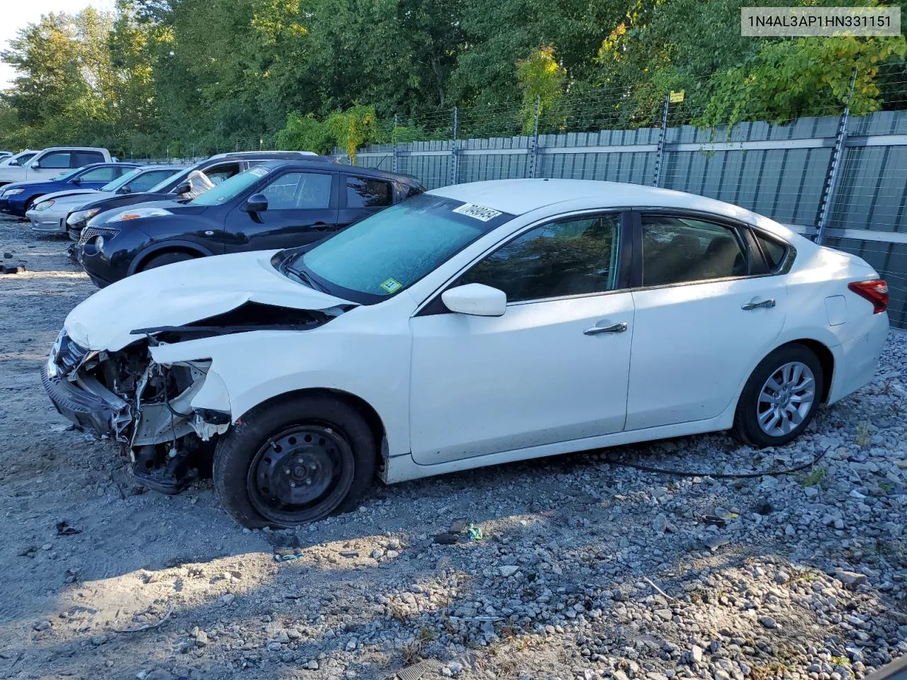 2017 Nissan Altima 2.5 VIN: 1N4AL3AP1HN331151 Lot: 70490454