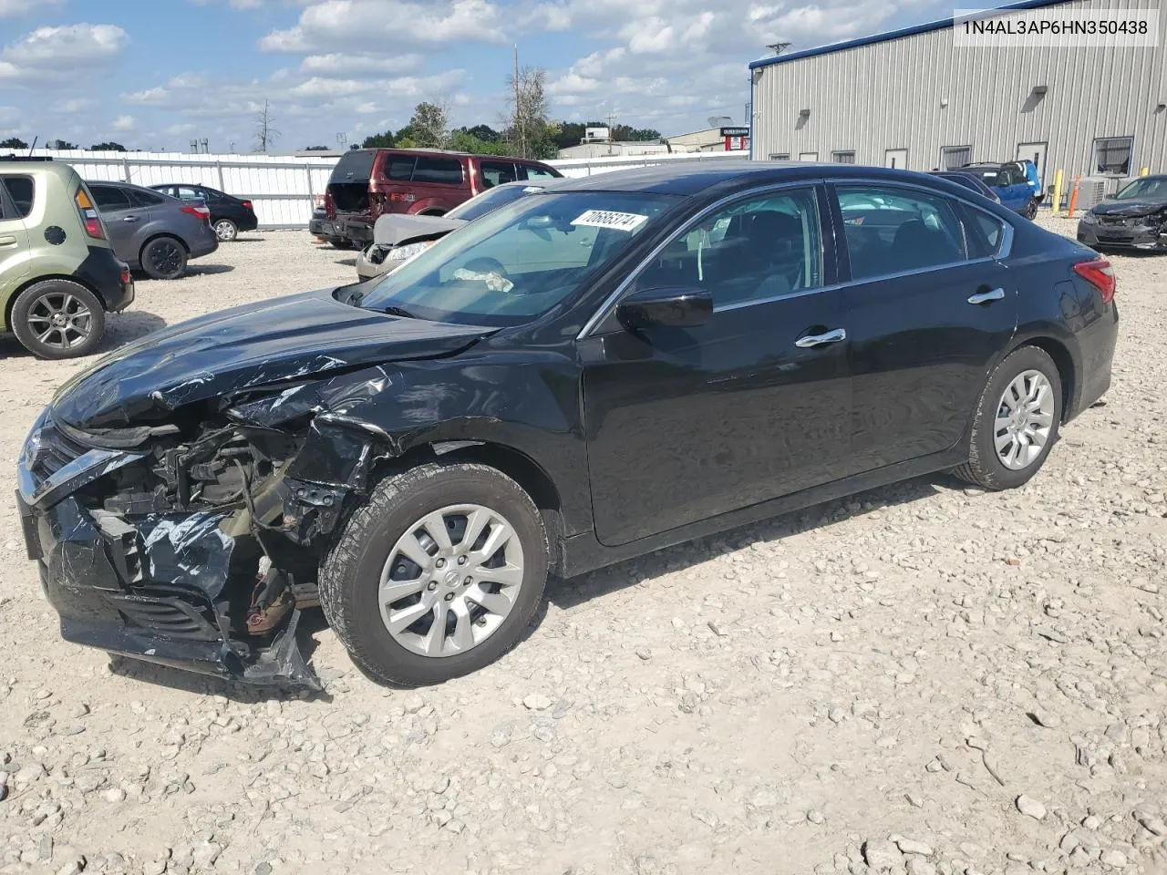 2017 Nissan Altima 2.5 VIN: 1N4AL3AP6HN350438 Lot: 70686374