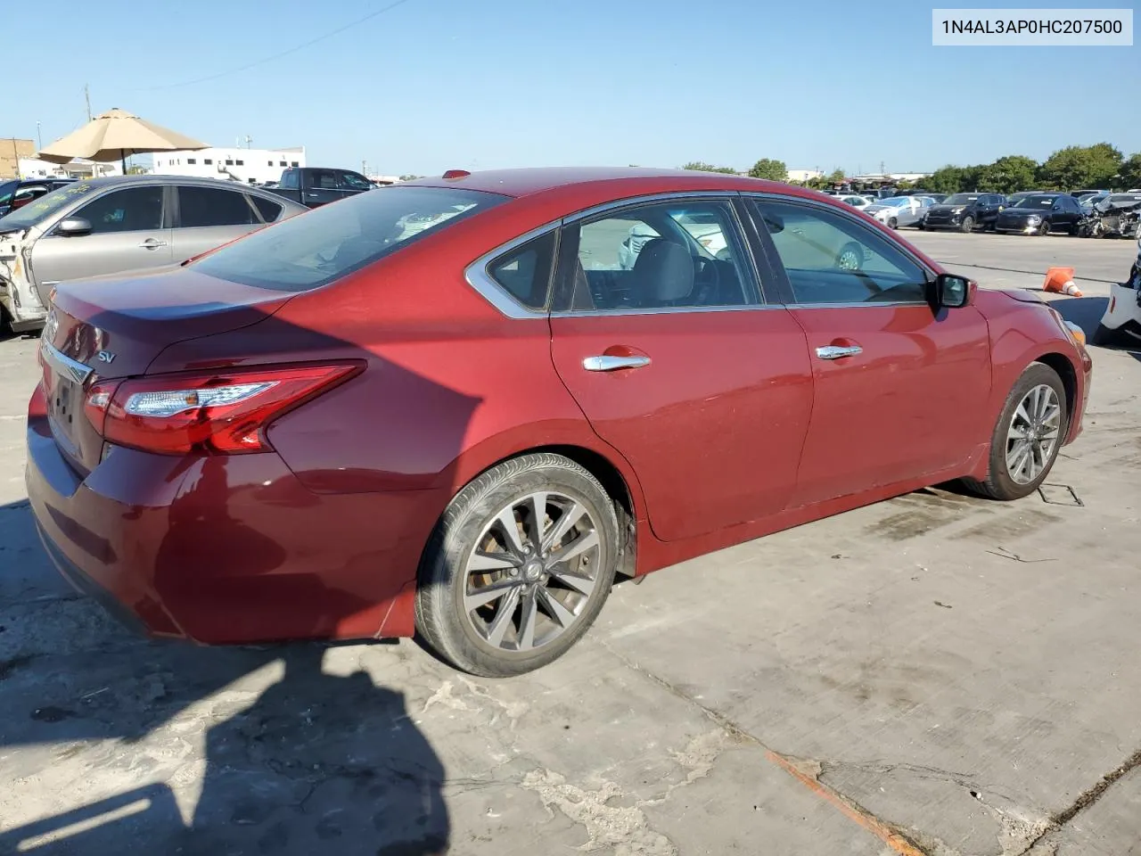 2017 Nissan Altima 2.5 VIN: 1N4AL3AP0HC207500 Lot: 72013064