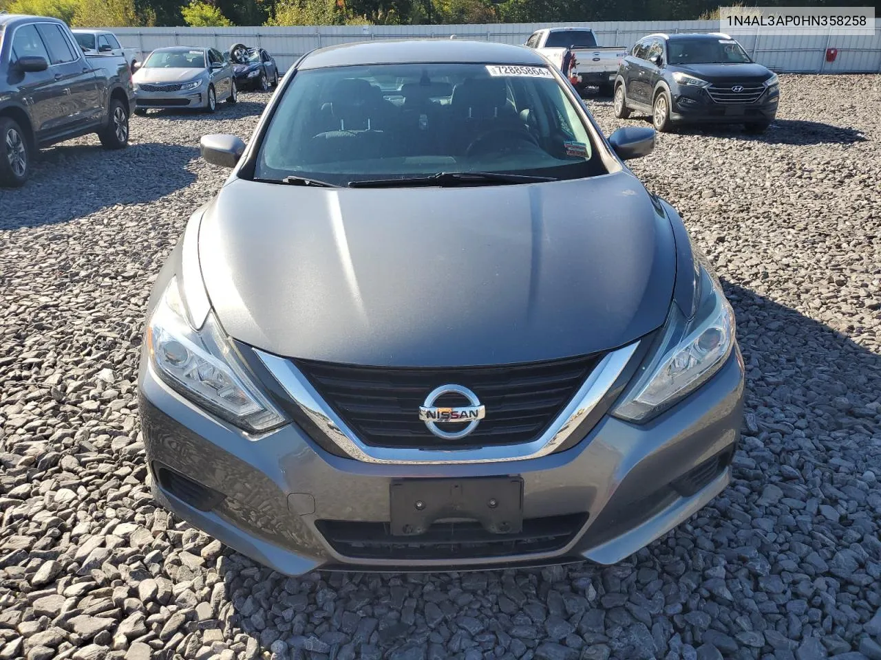 2017 Nissan Altima 2.5 VIN: 1N4AL3AP0HN358258 Lot: 72885864