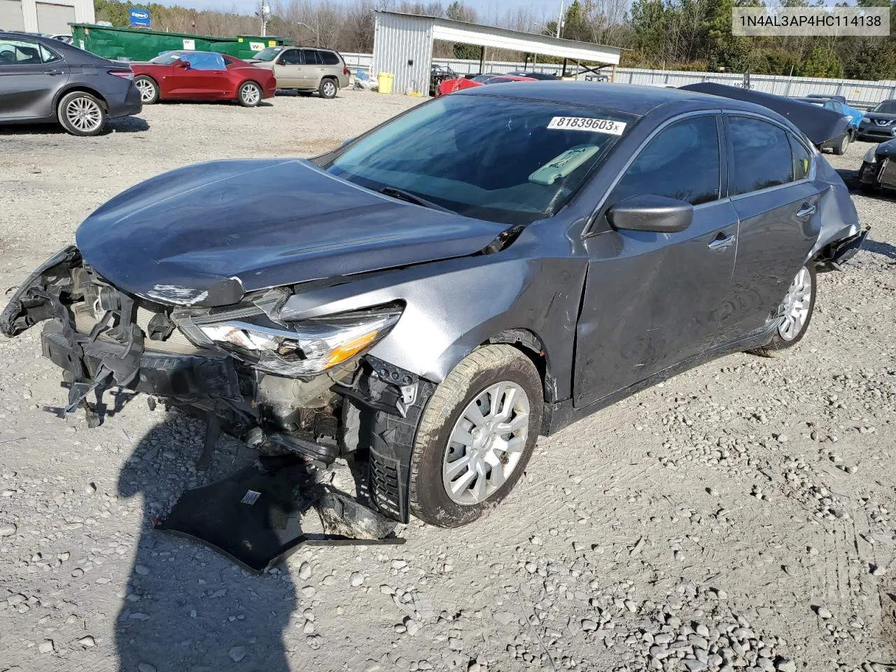 2017 Nissan Altima 2.5 VIN: 1N4AL3AP4HC114138 Lot: 73591794