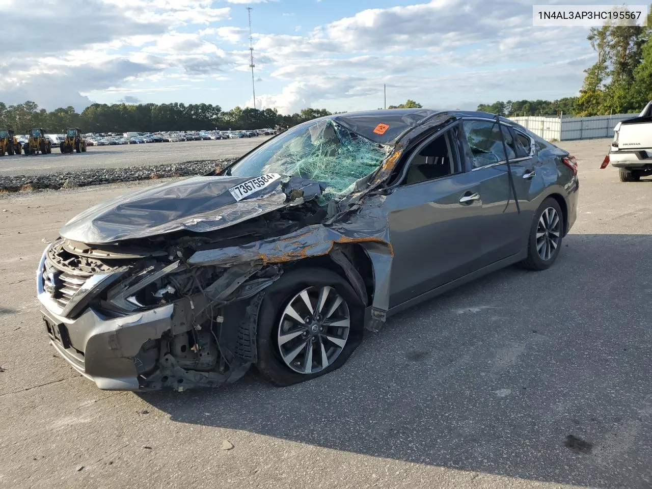 2017 Nissan Altima 2.5 VIN: 1N4AL3AP3HC195567 Lot: 73675584