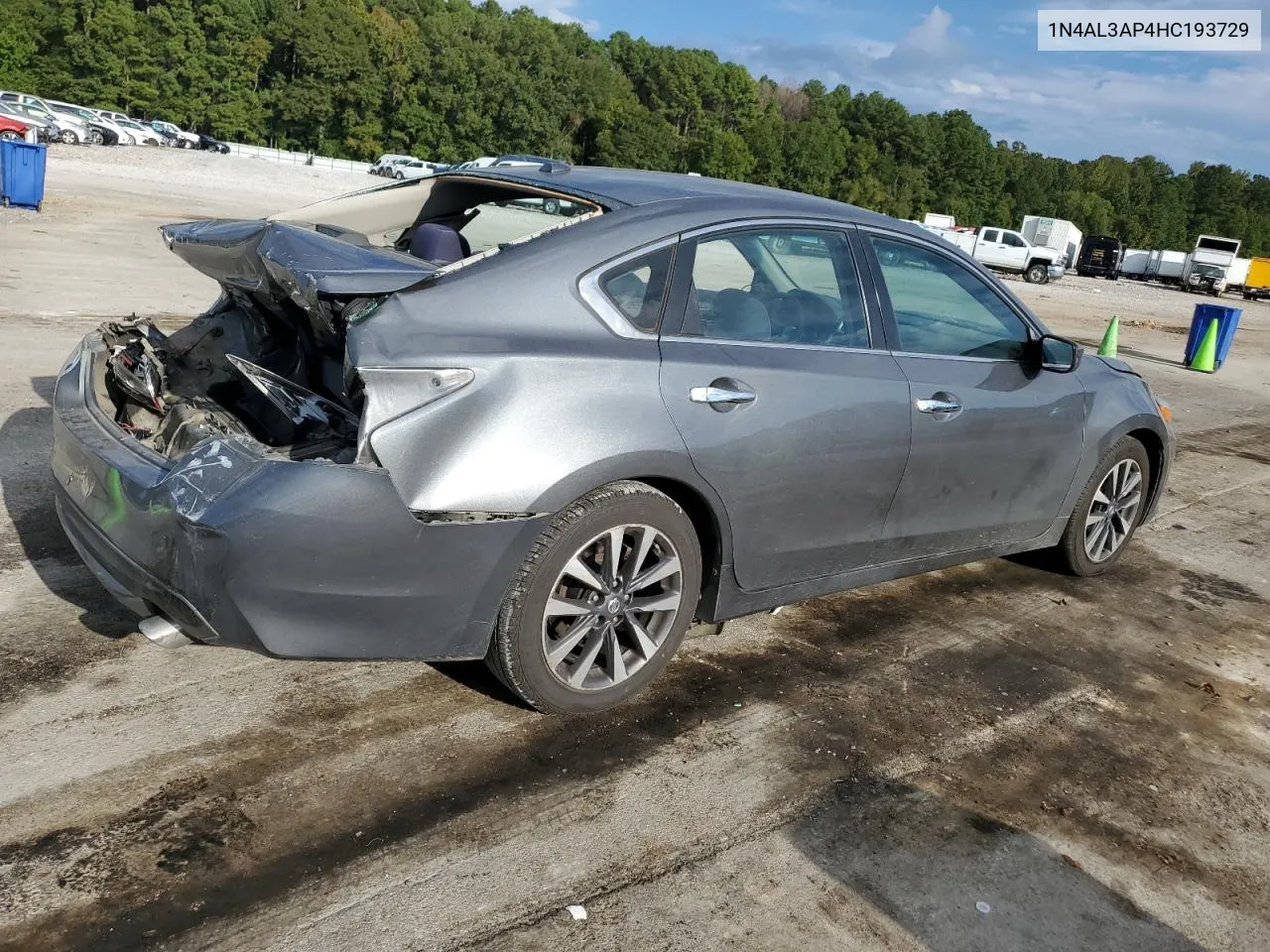 2017 Nissan Altima 2.5 VIN: 1N4AL3AP4HC193729 Lot: 73746754